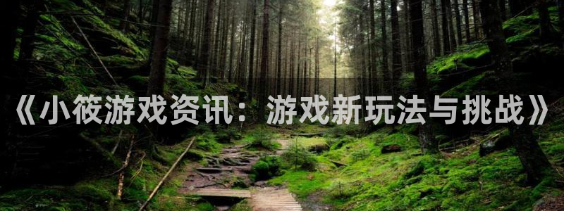 沐春高德娱乐：《小筱游戏资讯：游戏新玩法与挑战》