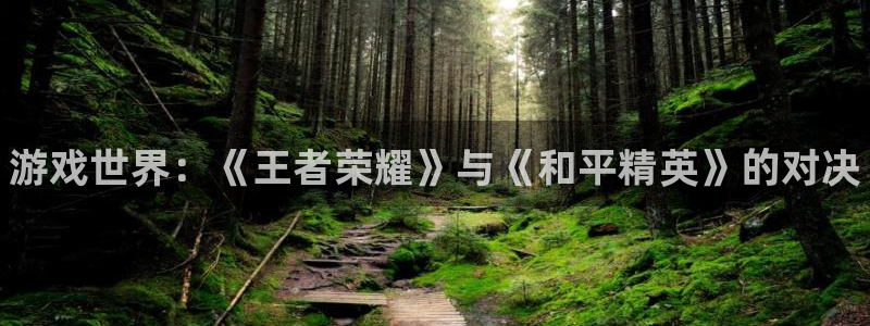 高德娱乐平台官网登录：游戏世界：《王者荣耀》与《和平精英》的
